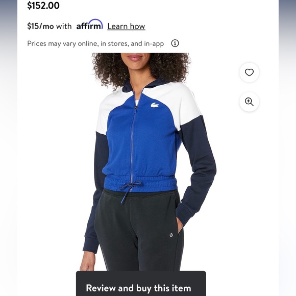 Lacoste Hooded Organic Cotton Zip Sweatshirt - Picture 3 of 9